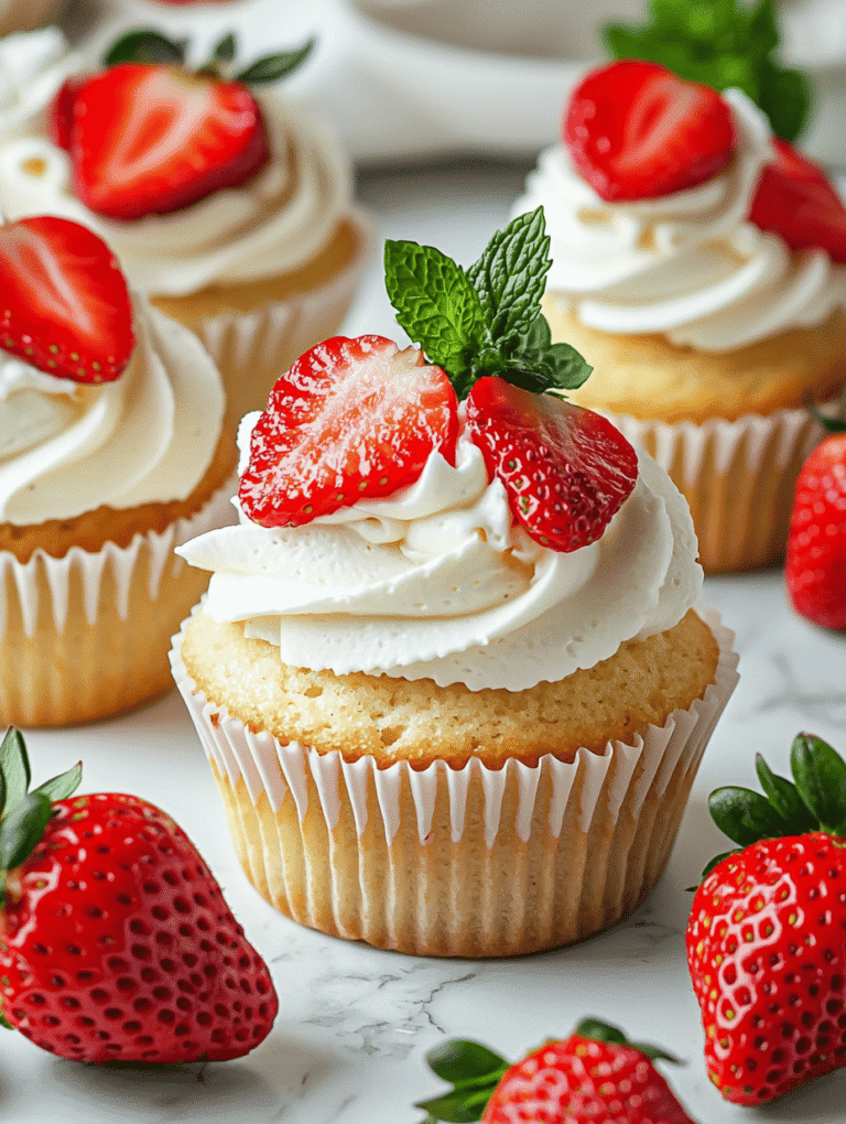 Vegan Strawberries and Cream Cupcakes That Surprise and Delight