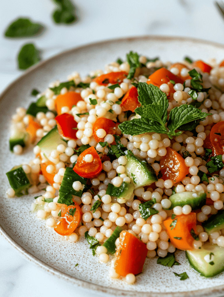 Vegan Pearl Couscous Salad That Tells a Story