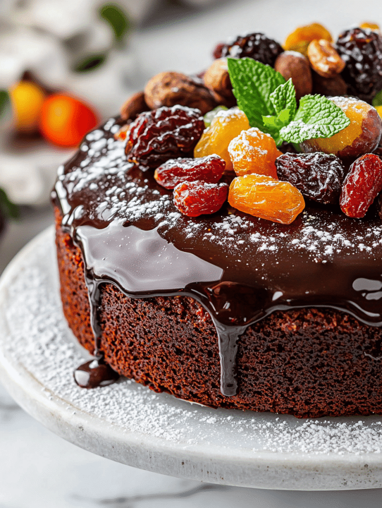 Chocolate & Dried Fruit Cake: A Quiet Rebellion in Baking