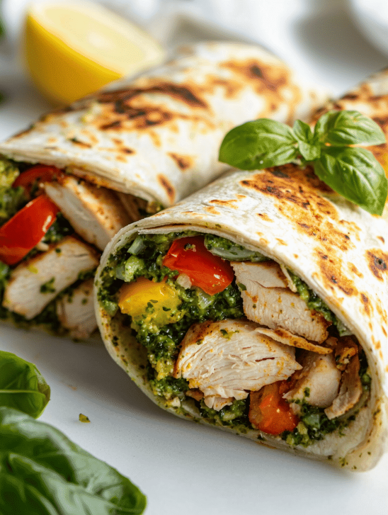 The Unlikely Comfort of Chicken Pesto Wraps on a Rainy Day