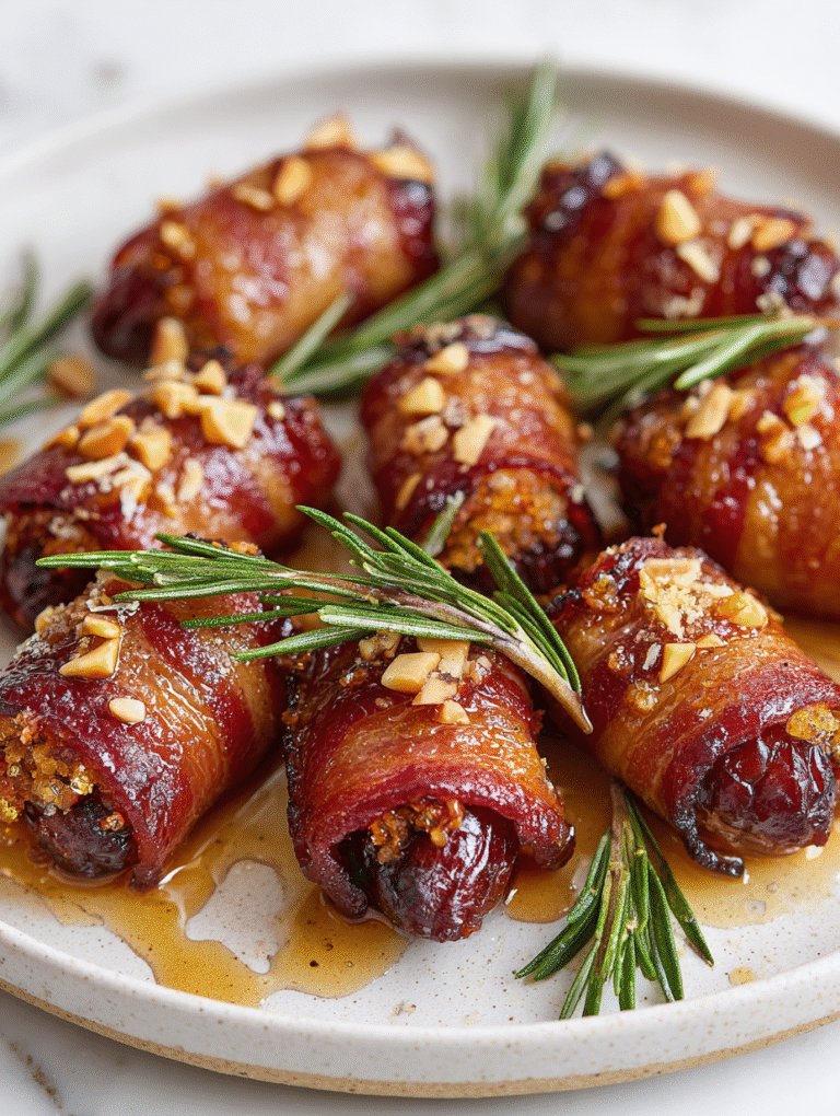 Bacon Wrapped Dates Recipe