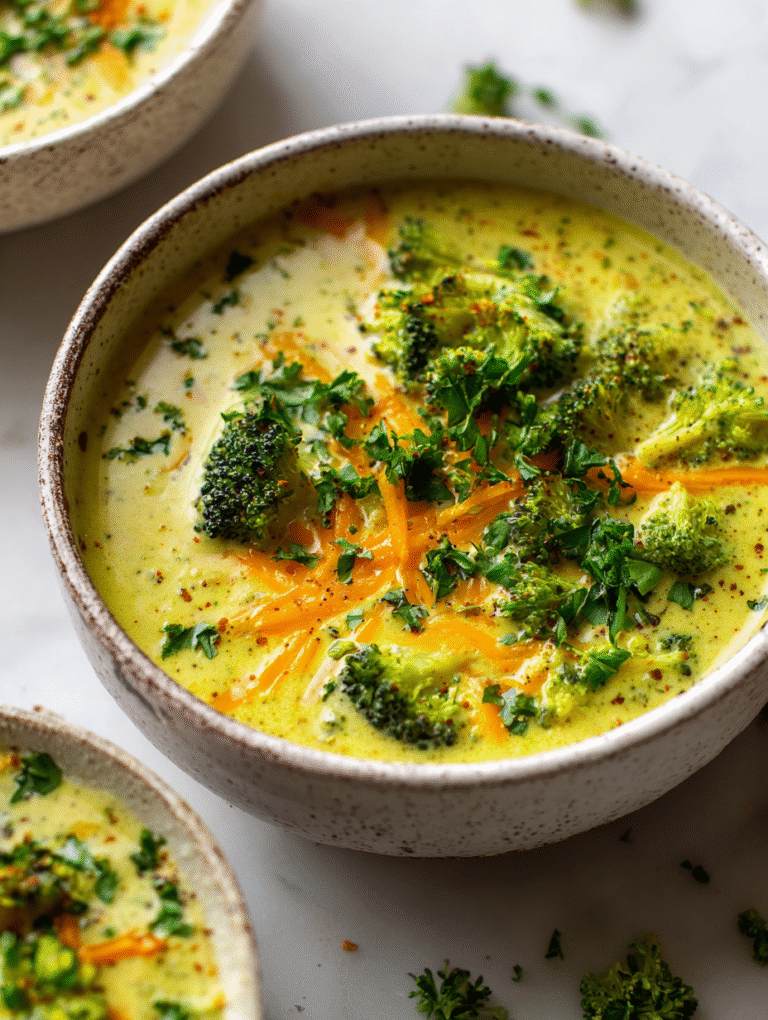 Vegan Broccoli Cheddar Soup Recipe