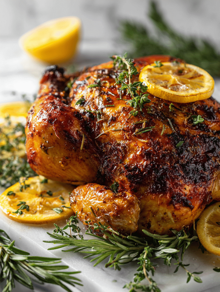 Roast Chicken With Lemon And Herbs Recipe