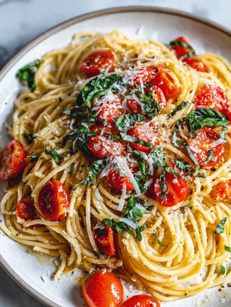 Spaghetti With Tomato And Basil Recipe