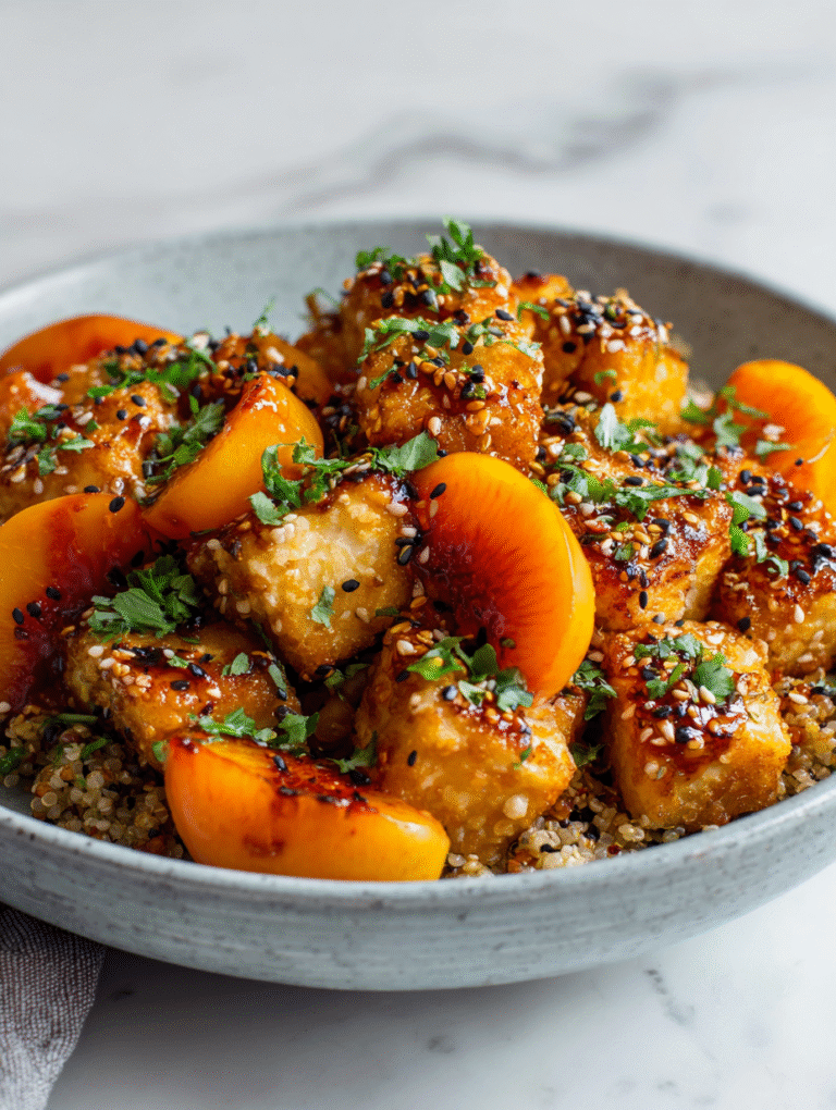 Sesame Apricot Tofu Bowl Recipe