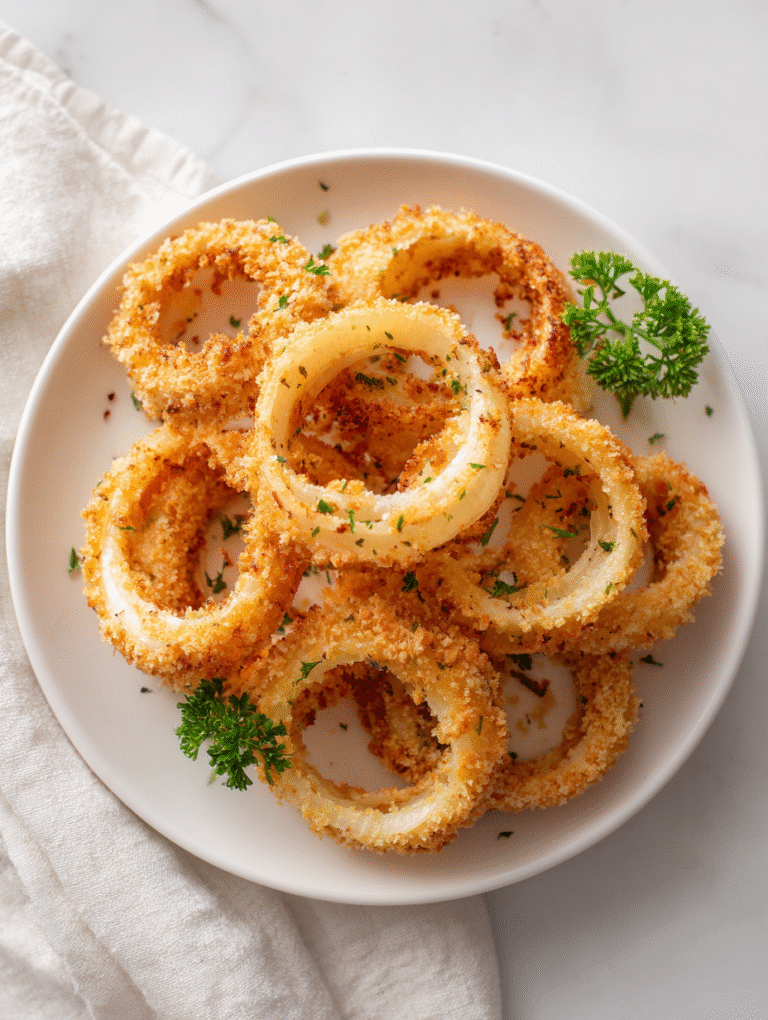Baked Onion Rings Recipe