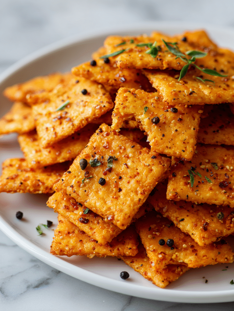 Baked Cheese Crackers Recipe