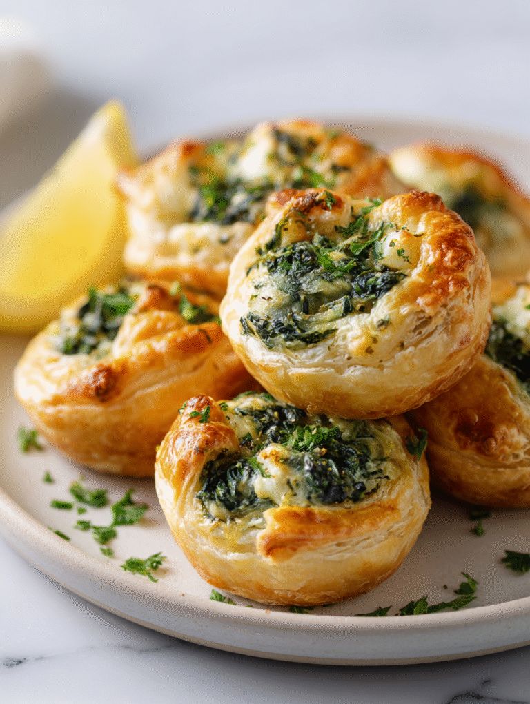 Baked Spinach Puffs Recipe