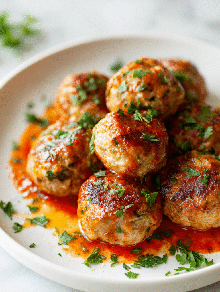 Baked Chicken Meatballs Recipe