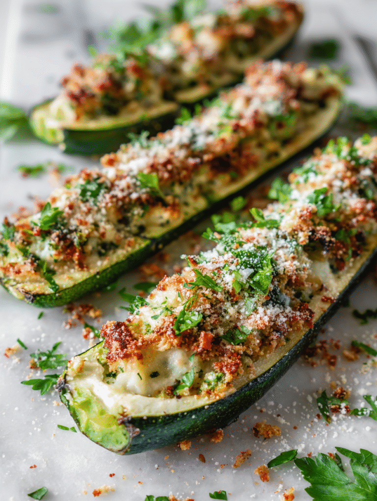 Baked Stuffed Zucchini Recipe