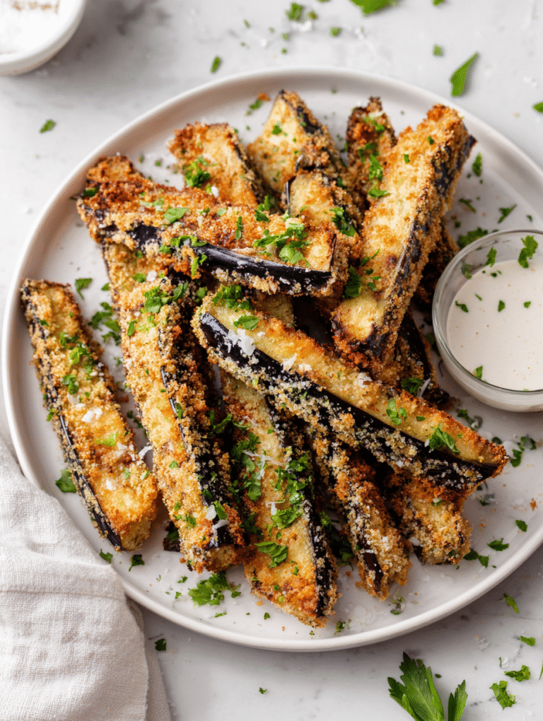 Baked Eggplant Fries Recipe