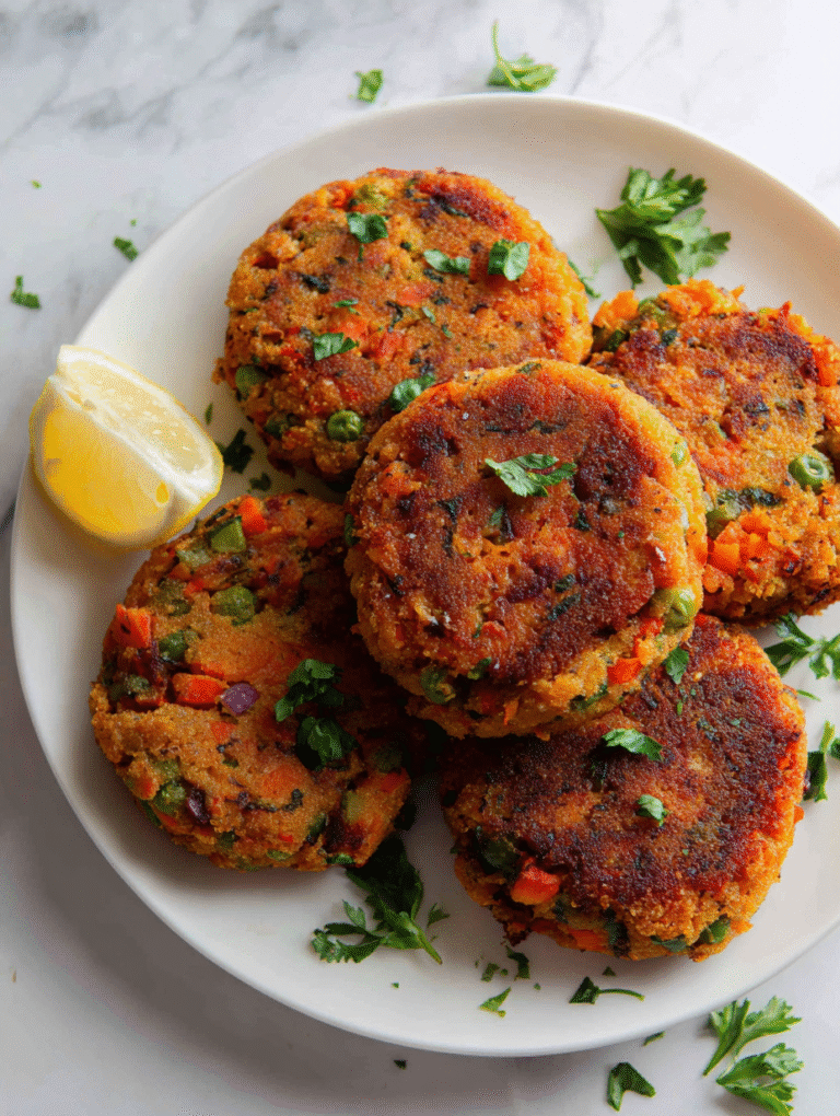 Baked Vegetable Cutlets Recipe