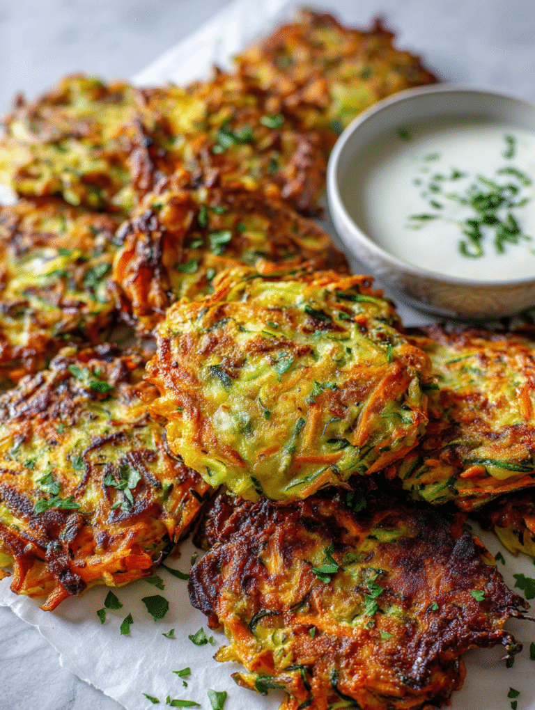 Baked Vegetable Fritters Recipe